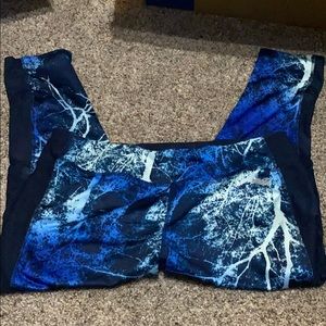 Lightning blue leggings